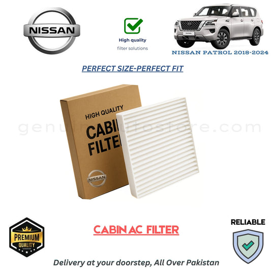 NISSAN PATROL 2018-2024 CABIN AC FILTER in Pakistan. 100% Genuine, Reliable, Best Price, Cash on Delivery Available 