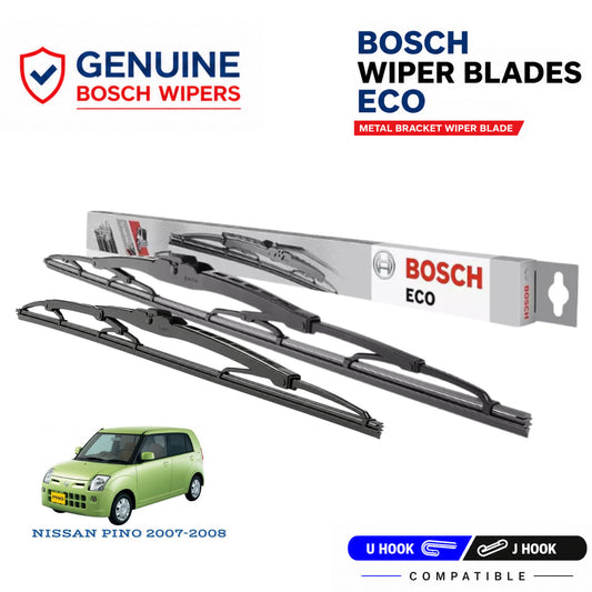 Bosch Genuine metal front wiper set for Nissan Pino 2007-2008, pair of two