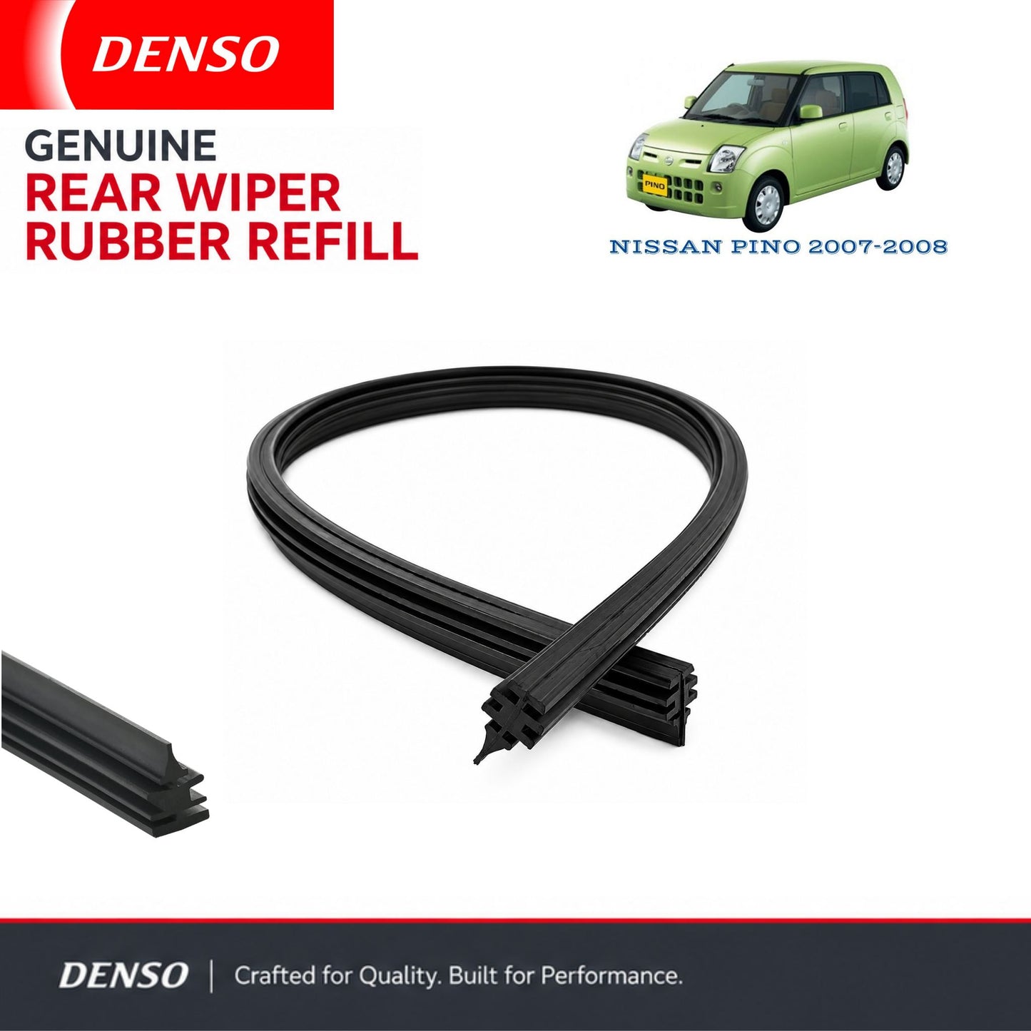 Denso Genuine rear wiper rubber for Nissan Pino 2007-2008