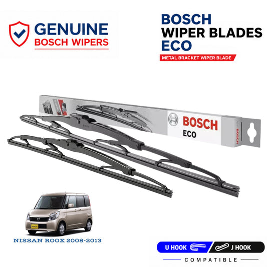 Bosch Genuine metal front wiper set for Nissan Roox 2008-2013, pair of two