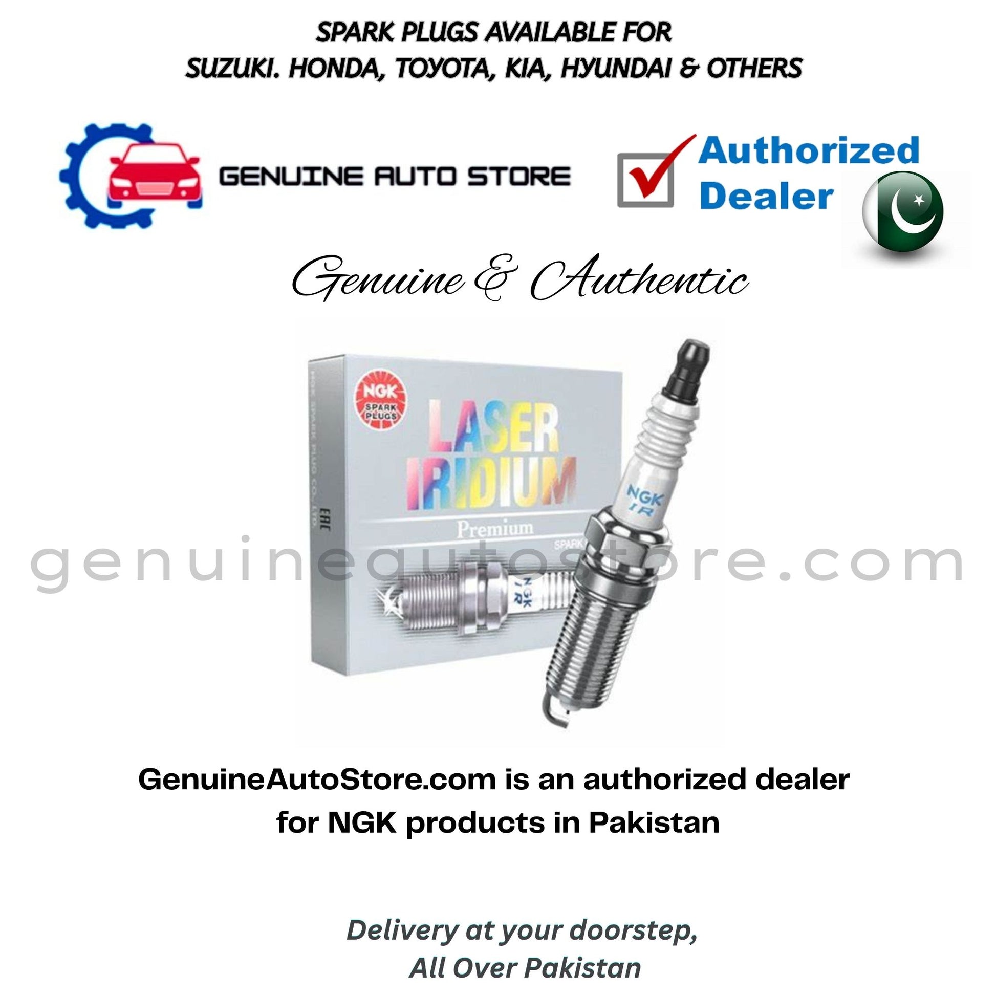 NISSAN ROOX 2008-2013 NGK LASER IRIDIUM SPARK PLUGS in Pakistan. 100% Genuine, Reliable, Best Price, Cash on Delivery Available