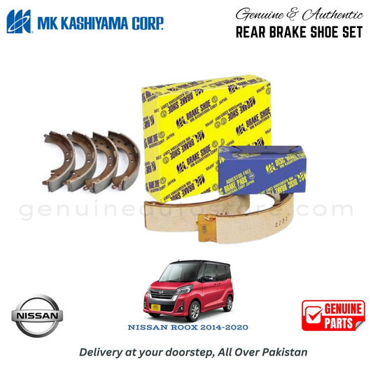 NISSAN ROOX 2014-2020 MK JAPAN REAR BRAKE SHOE SET in Pakistan. 100% Genuine, Reliable, Best Price, Cash on Delivery Available