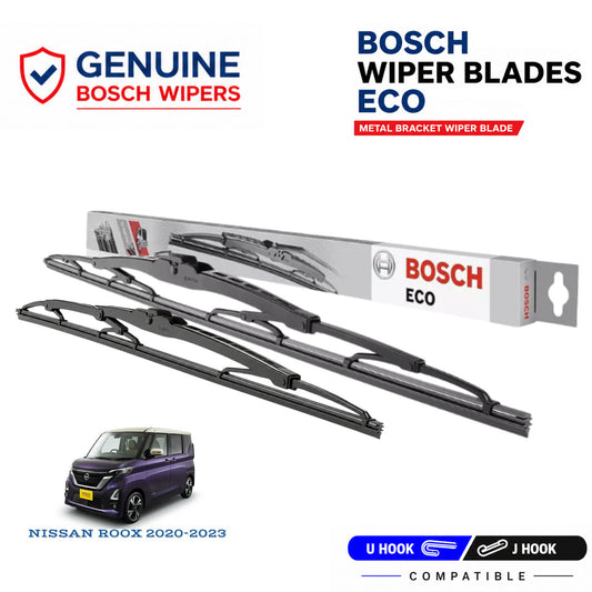Bosch Genuine metal front wiper set for Nissan Roox 2020-2023, pair of two