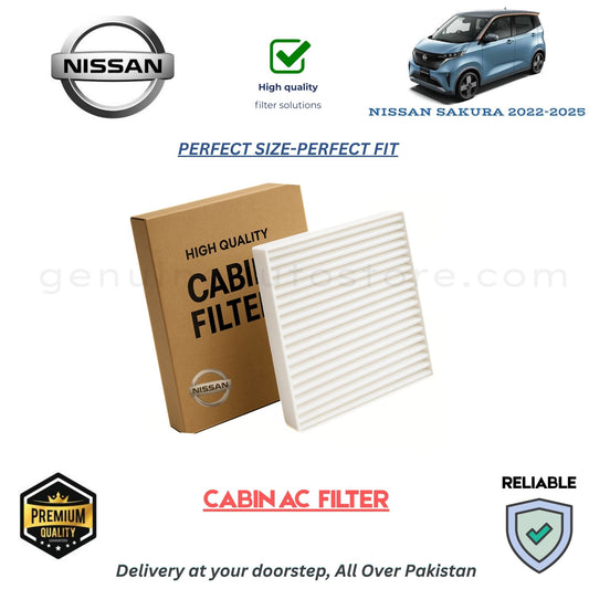 NISSAN SAKURA 2022-2025 CABIN AC FILTER in Pakistan. 100% Genuine, Reliable, Best Price, Cash on Delivery Available 