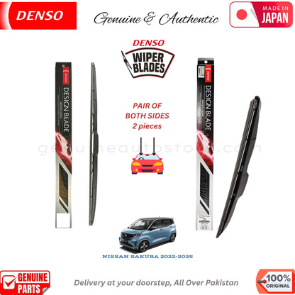 NISSAN SAKURA 2022-2025  DENSO JAPAN WIPER BLADE SET in Pakistan. 100% Genuine, Original, Best Price, Cash on Delivery Available
