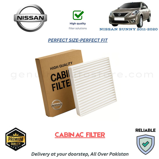 NISSAN SUNNY 2011-2020 CABIN AC FILTER in Pakistan. 100% Genuine, Reliable, Best Price, Cash on Delivery Available 