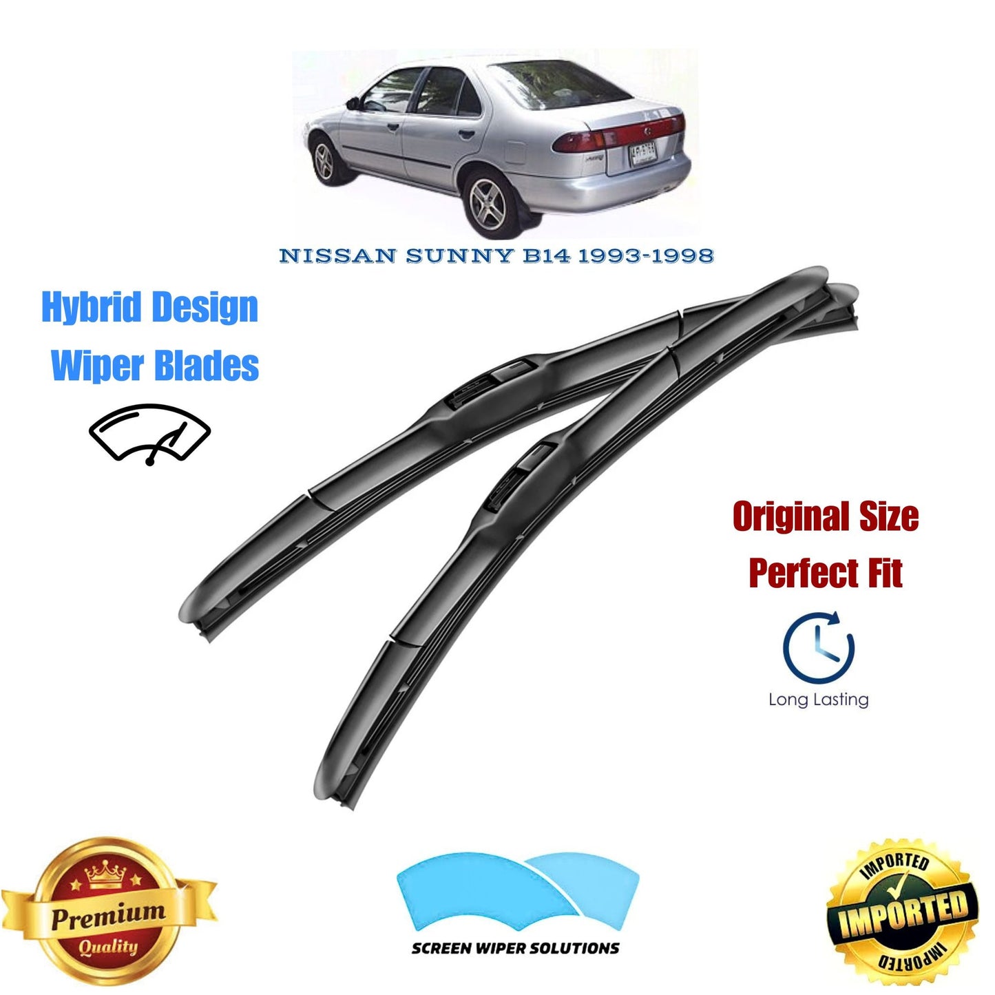 NISSAN SUNNY B14 1993-1998_Aero_Soft_Wiper_Blade_Set_in_Pakistan