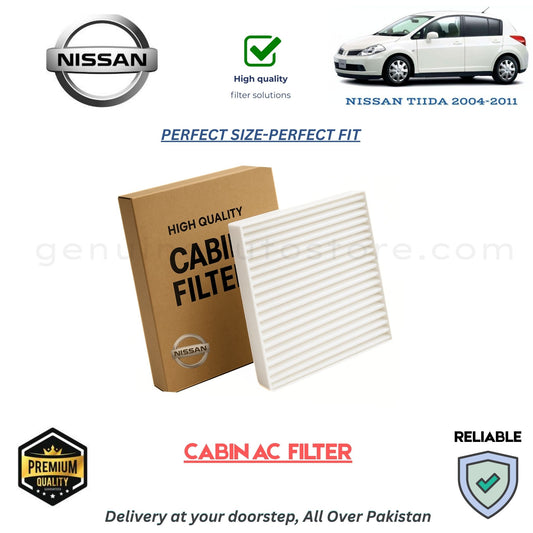 NISSAN TIIDA 2004-2011  CABIN AC FILTER in Pakistan. 100% Genuine, Reliable, Best Price, Cash on Delivery Available 