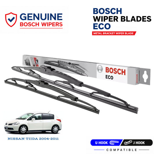 Bosch Genuine metal front wiper set for Nissan Tiida 2004-2011, pair of two
