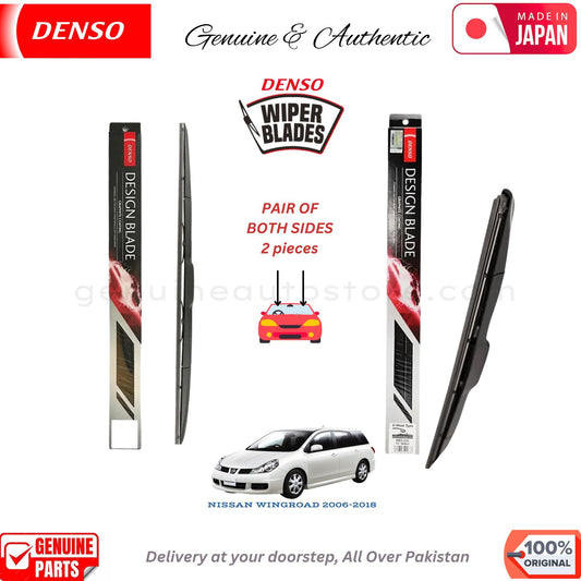 NISSAN WINGROAD 2006-2018 DENSO JAPAN WIPER BLADE SET in Pakistan. 100% Genuine, Original, Best Price, Cash on Delivery Available
