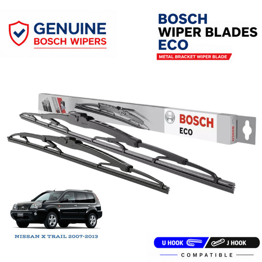 Bosch Genuine metal front wiper set for Nissan X Trail 2007-2013, pair of two