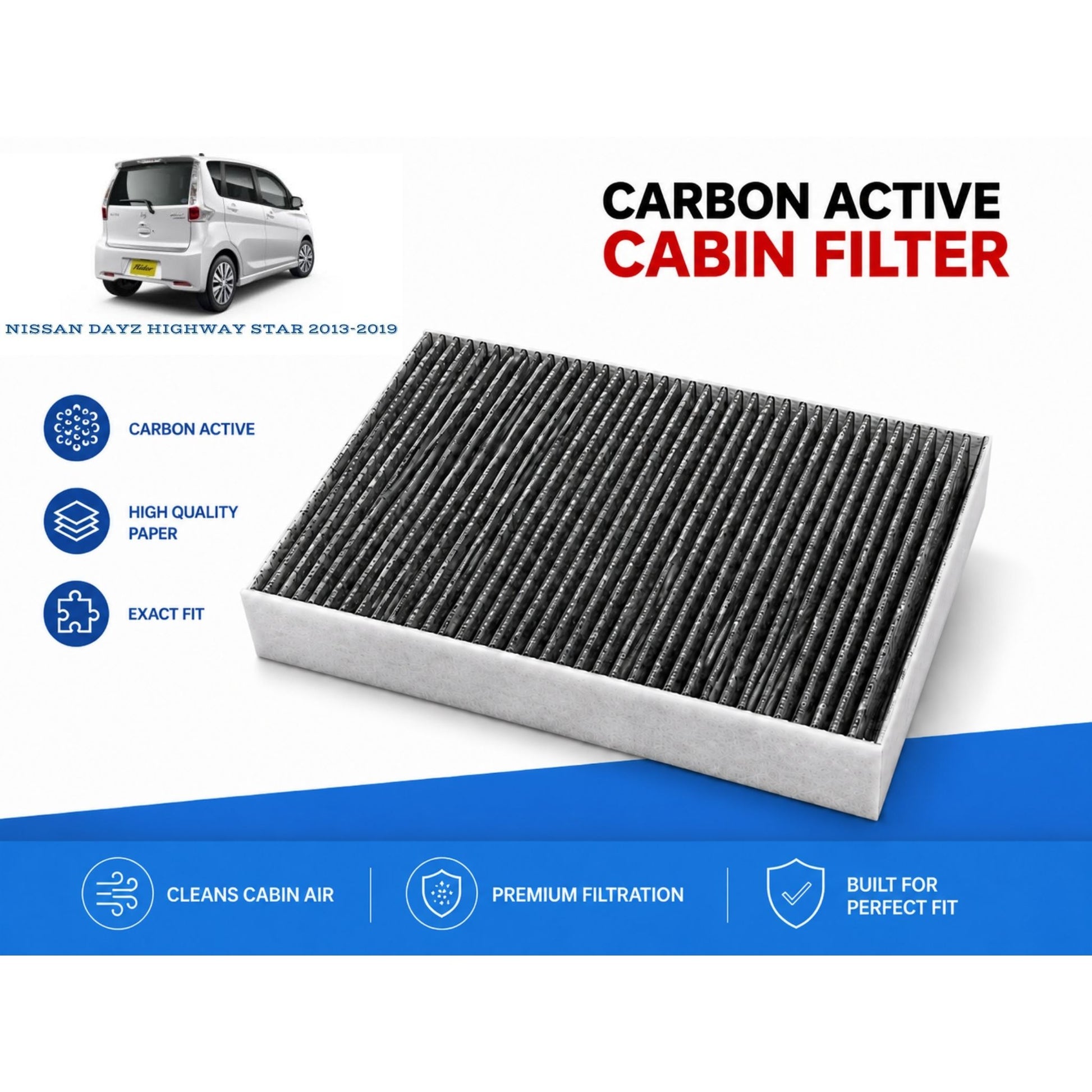 Nissan Dayz Highway Star 2013-2019 Cabin Filter Carbon Active