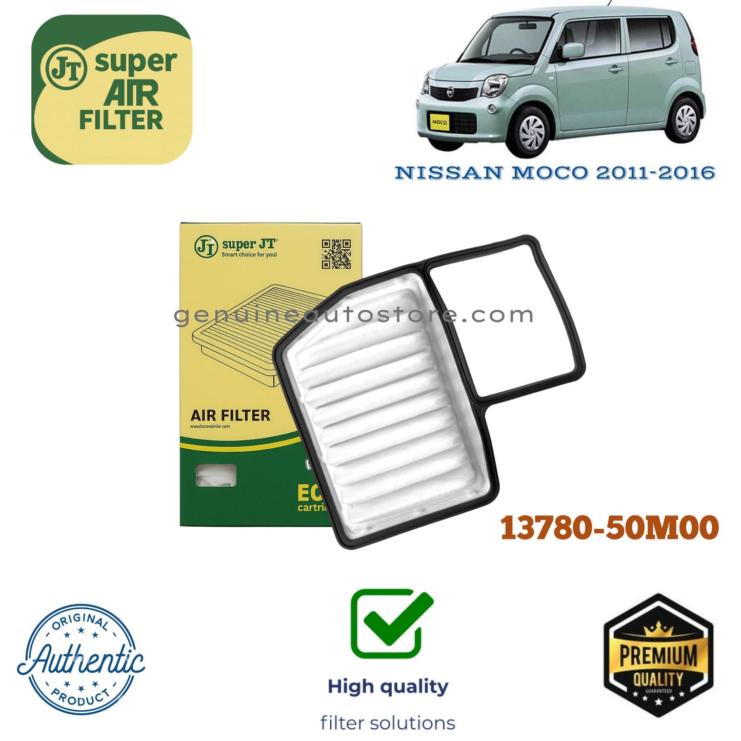Nissan Moco 2011-2016 Air Filter Super JT 13780-50M00 in Pakistan