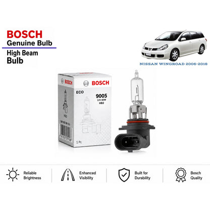 Nissan Wingroad 2006-2018 High Beam Headlight Bulb Bosch in Pakistan