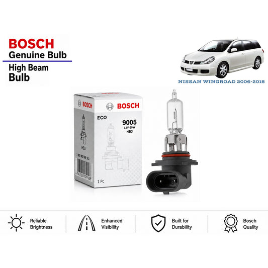 Nissan Wingroad 2006-2018 High Beam Headlight Bulb Bosch in Pakistan