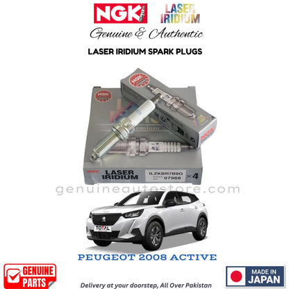 PEUGEOT 2008 ACTIVE SPARK PLUG NGK LASER IRIDIUM SPARK PLUG 3 PIECES IN PAKISTAN