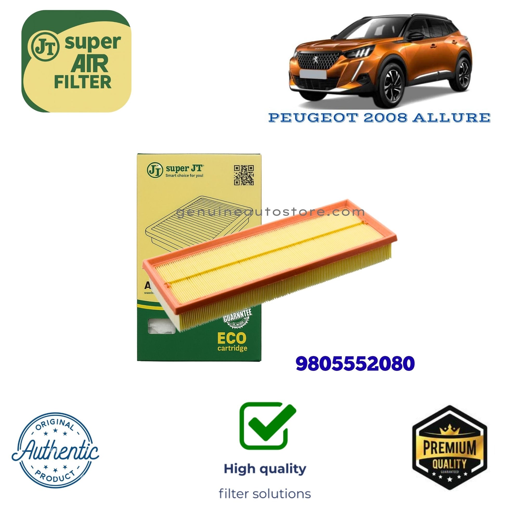 PEUGEOT 2008 ALLURE Air Filter Super JT 9805552080 in Pakistan