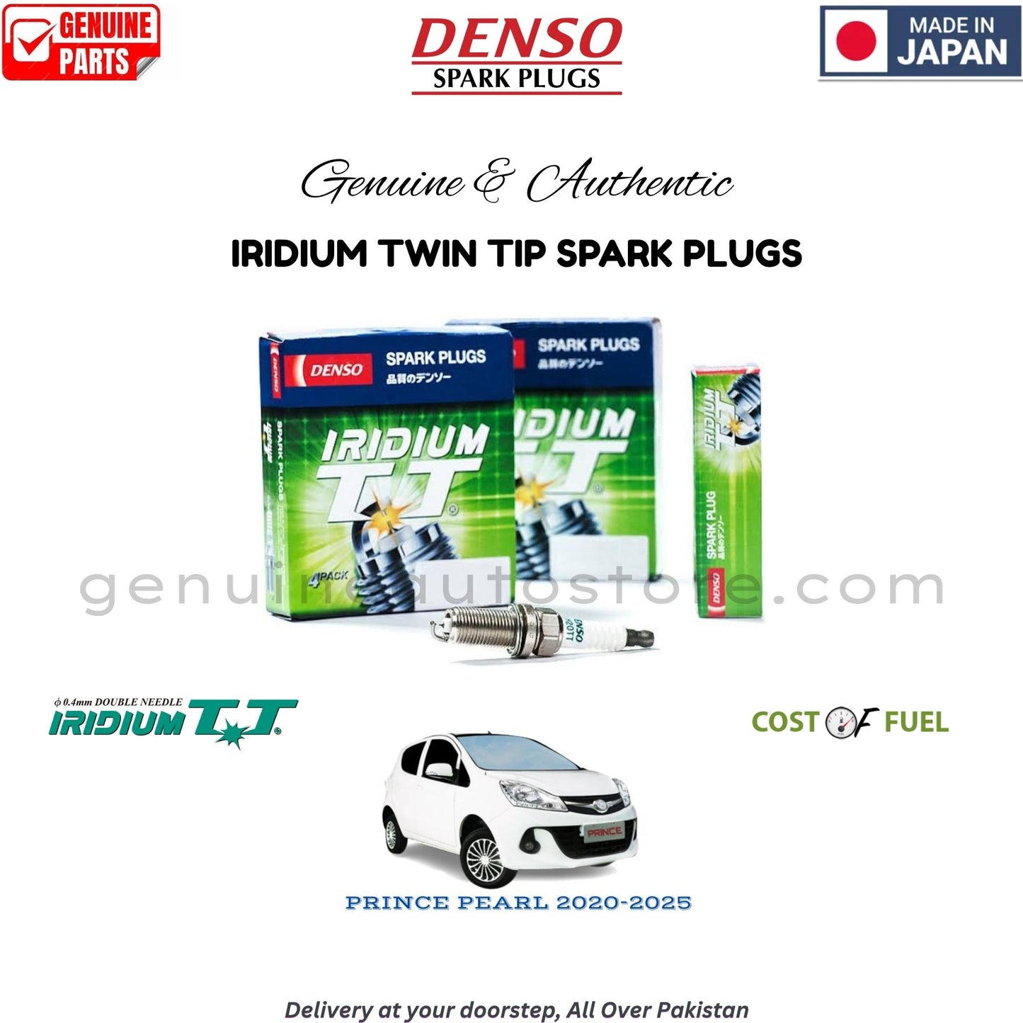 PRINCE PEARL 2020-2025 DENSO IRIDIUM TWIN TIP SPARK PLUG in Pakistan, 100% Genuine, Reliable, Best Price, Cash on Delivery Available