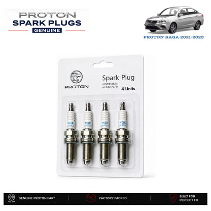 Proton Saga 2021-2026 genuine spark plugs 4-piece set with authentic packaging – Genuine Auto Store Pakistan