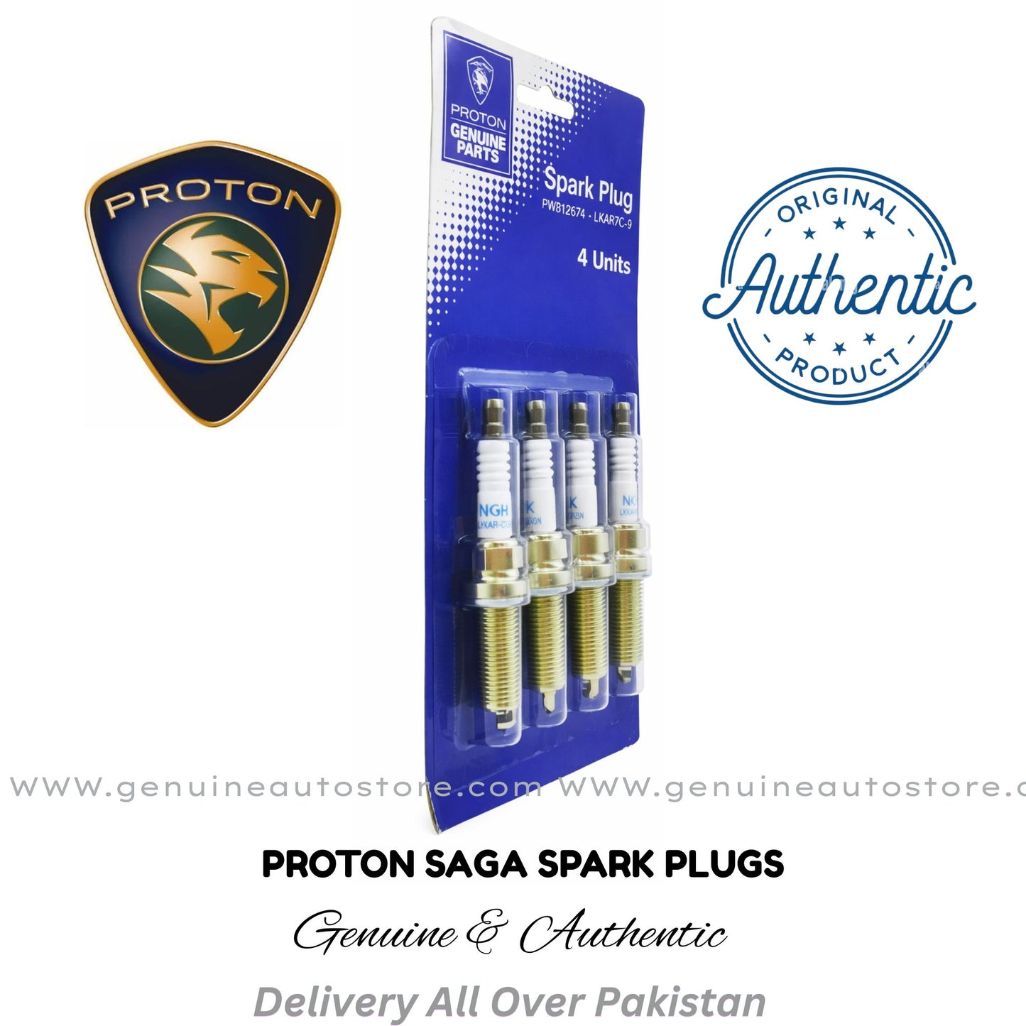 Proton Saga Genuine Spark Plugs – Set of 4 IN PAKISTAN