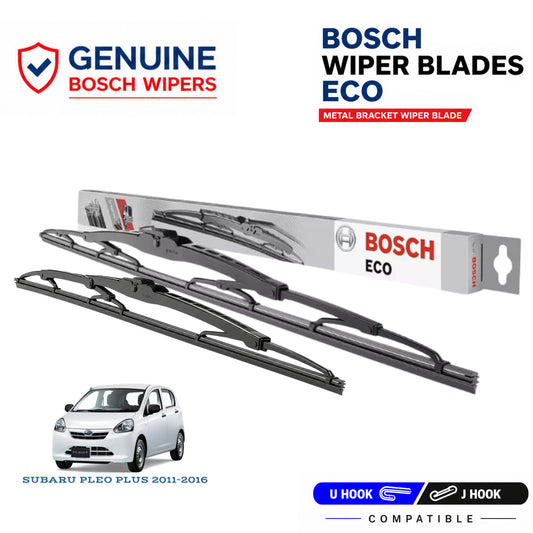 Bosch Genuine metal front wiper set for Subaru Pleo Plus 2011-2016, pair of two