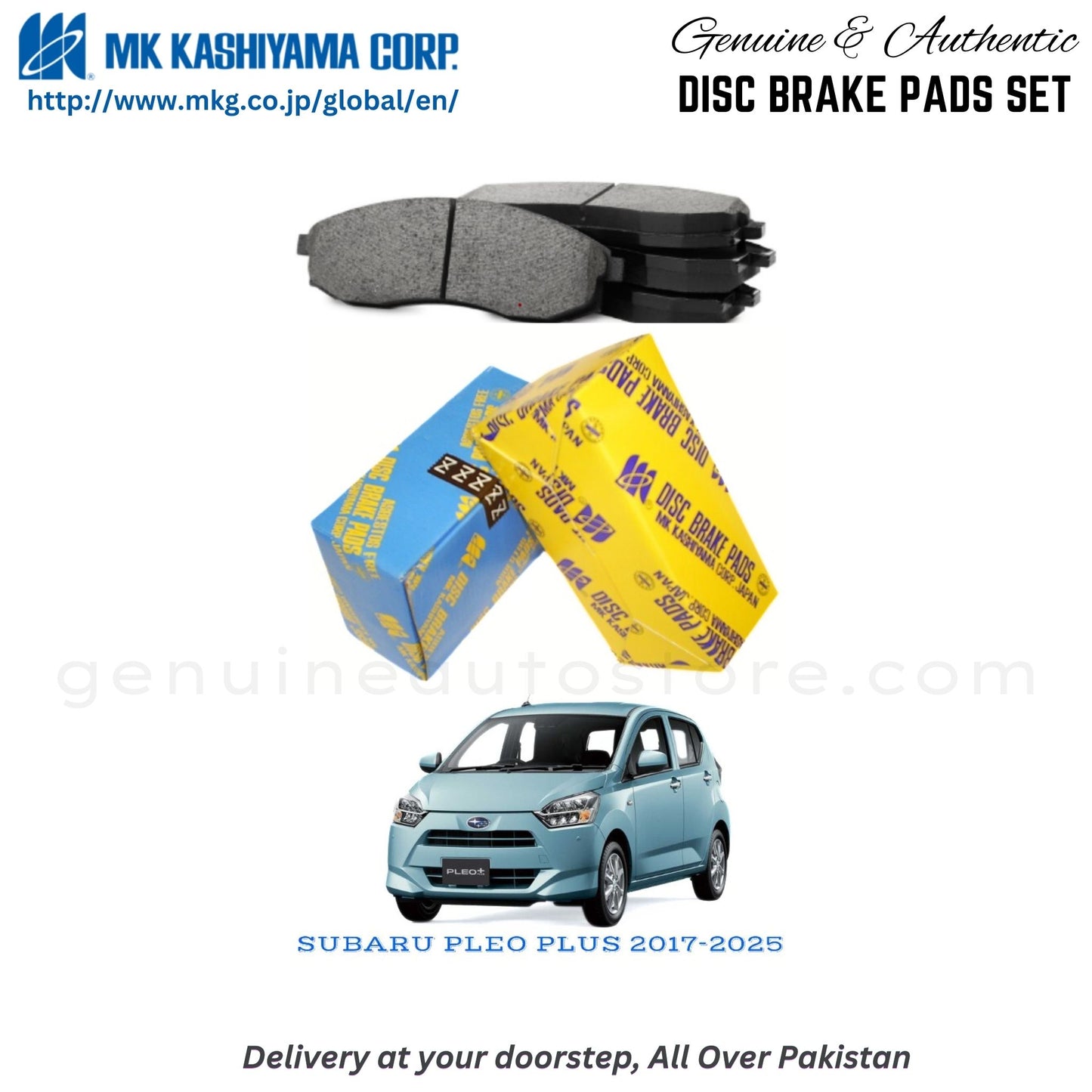 SUBARU PLEO PLUS 2017-2025  MK Japan  Front Brake Pads in Pakistan, 100% Genuine, Reliable, Best Price, Cash on Delivery Available