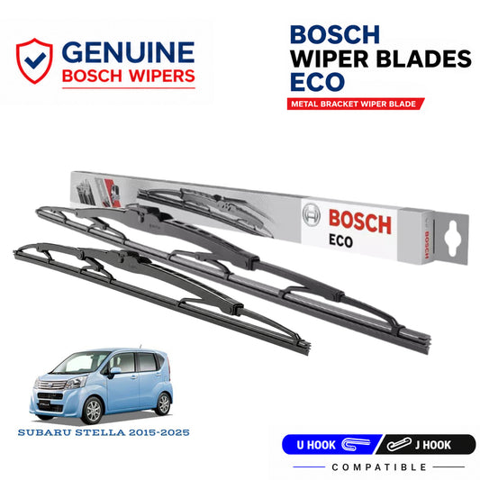 Bosch Genuine metal front wiper set for Subaru Stella 2015-2025, pair of two