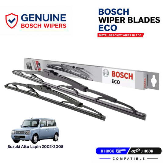 Bosch Genuine metal front wiper set for Suzuki Alto Lapin 2002-2008, pair of two