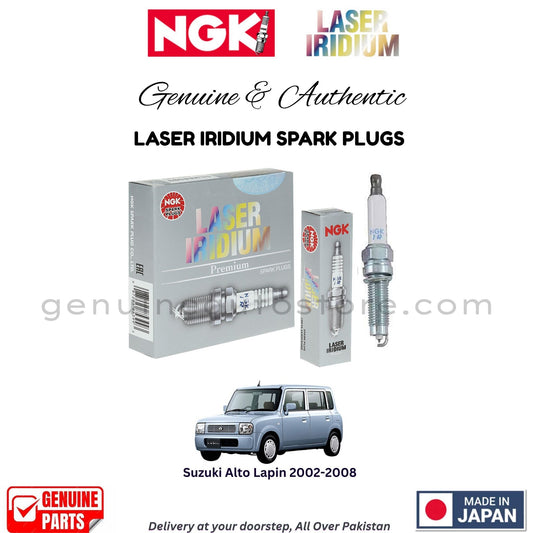 Suzuki Alto Lapin 2002-2008 NGK LASER IRIDIUM SPARK PLUGS in Pakistan. 100% Genuine, Reliable, Best Price, Cash on Delivery Available