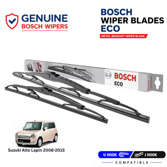 Bosch Genuine metal front wiper set for Suzuki Alto Lapin 2008-2015, pair of two