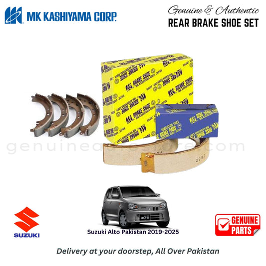 Suzuki Alto Pakisatn 2019-2025 MK JAPAN REAR BRAKE SHOE SET in Pakistan. 100% Genuine, Reliable, Best Price, Cash on Delivery Available