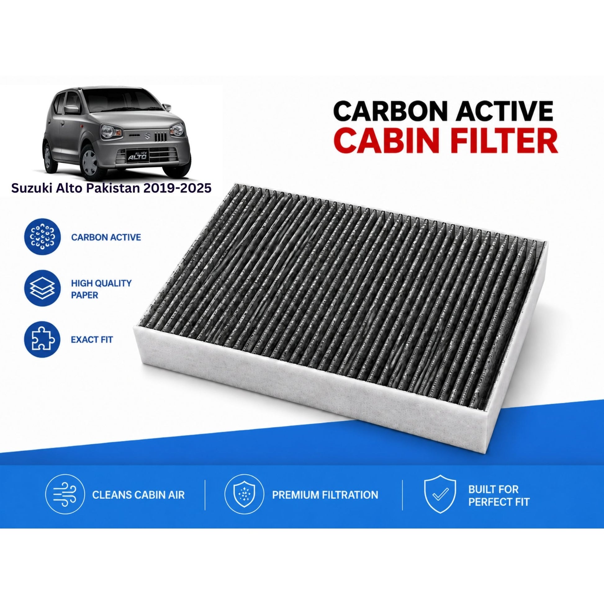Suzuki Alto Pakistan 2019-2025 Cabin Filter Carbon Active