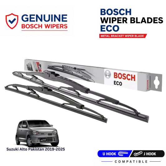 Bosch Genuine metal front wiper set for Suzuki Alto Pakistan 2019-2025, pair of two