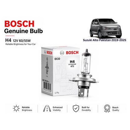 Suzuki Alto Pakistan 2019-2025 Headlight Bulb Bosch in Pakistan 