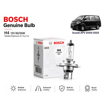 Suzuki Apv 2005-2025 Headlight Bulb Bosch in Pakistan 