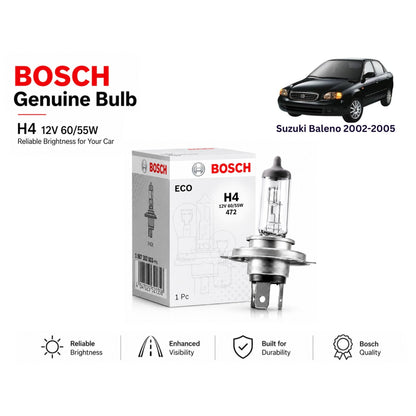 Suzuki Baleno 2002-2005 Headlight Bulb Bosch in Pakistan 