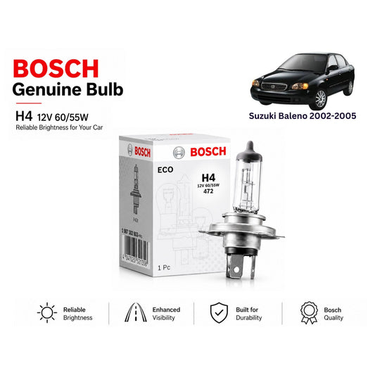 Suzuki Baleno 2002-2005 Headlight Bulb Bosch in Pakistan 