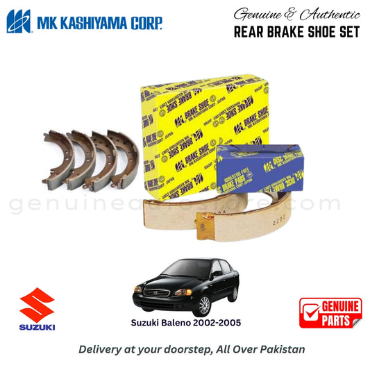 Suzuki Baleno 2002-2005 MK JAPAN REAR BRAKE SHOE SET in Pakistan. 100% Genuine, Reliable, Best Price, Cash on Delivery Available