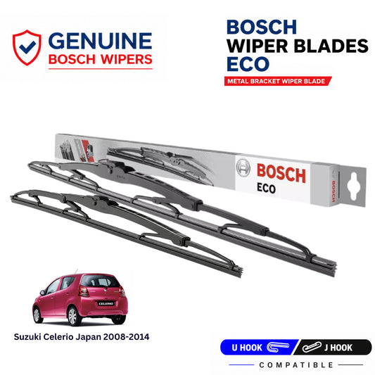 Bosch Genuine metal front wiper set for Suzuki Celerio Japan 2008-2014, pair of two