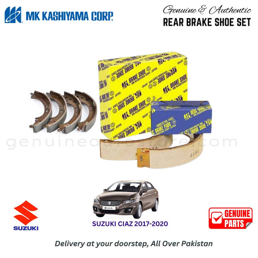Suzuki Ciaz 2017-2020 MK JAPAN REAR BRAKE SHOE SET in Pakistan. 100% Genuine, Reliable, Best Price, Cash on Delivery Available