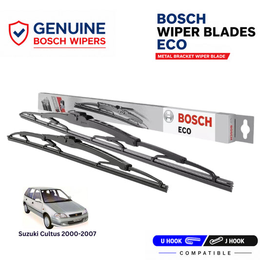 Bosch Genuine metal front wiper set for Suzuki Cultus 2000-2007, pair of two