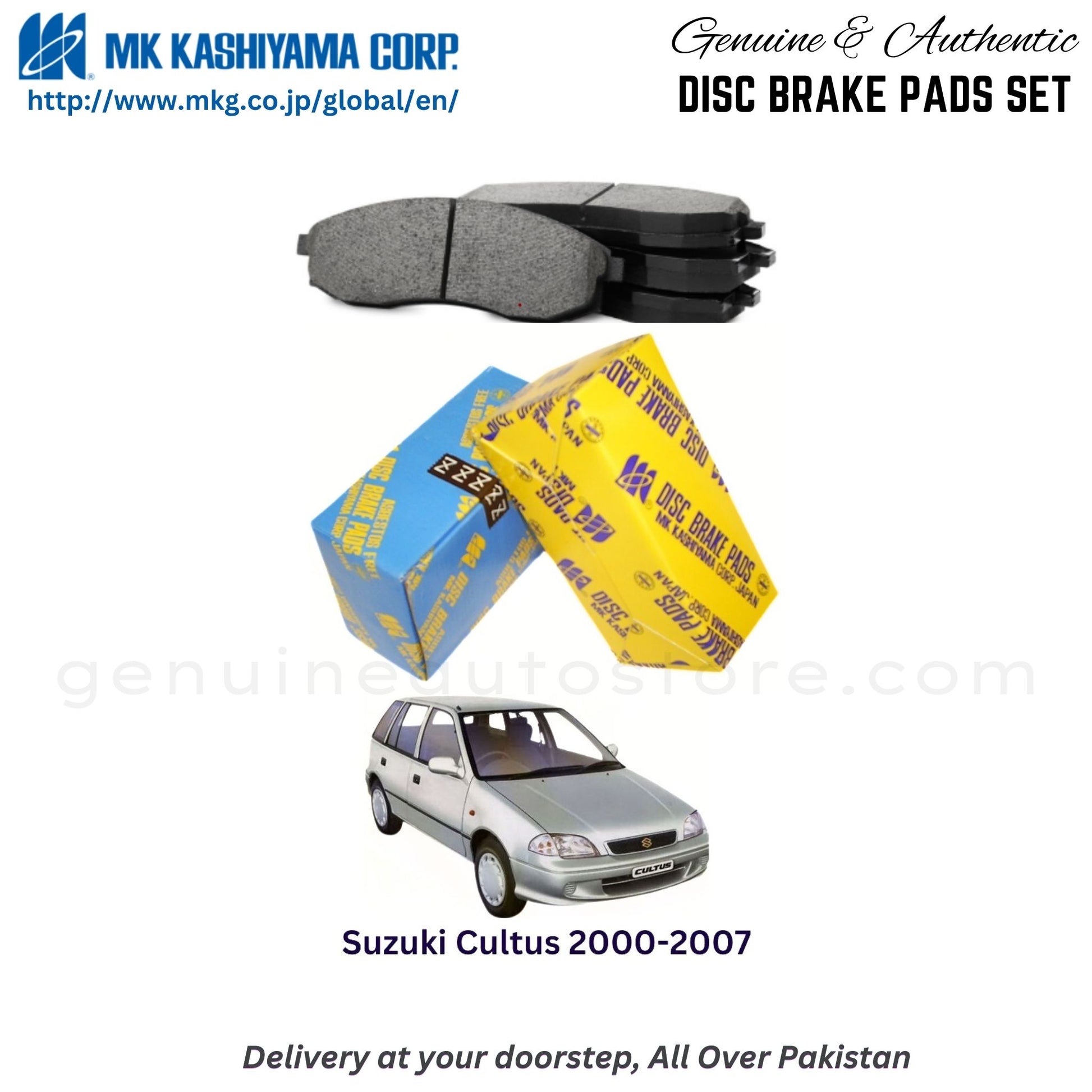 Suzuki Cultus 2000-2007 MK Front Brake Pads in Pakistan, 100% Genuine, Reliable, Best Price, Cash on Delivery Available