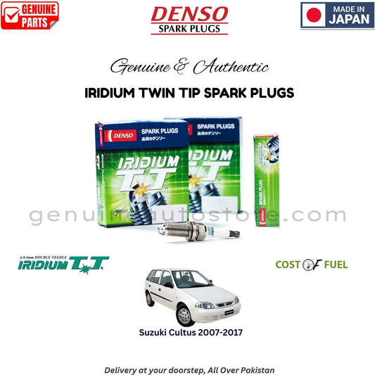 Suzuki Cultus 2007-2017 DENSO IRIDIUM TWIN TIP SPARK PLUG in Pakistan, 100% Genuine, Reliable, Best Price, Cash on Delivery Available