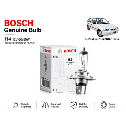 Suzuki Cultus 2007-2017 Headlight Bulb Bosch in Pakistan