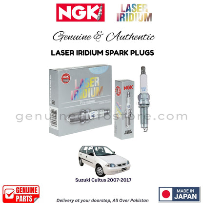 Suzuki Cultus 2007-2017 NGK LASER IRIDIUM SPARK PLUGS in Pakistan. 100% Genuine, Reliable, Best Price, Cash on Delivery Available