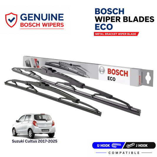 Bosch Genuine metal front wiper set for Suzuki Cultus 2017-2025, pair of two