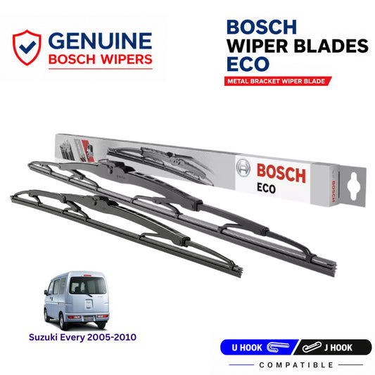 Bosch Genuine metal front wiper set for Suzuki Every 2005-2010, pair of two