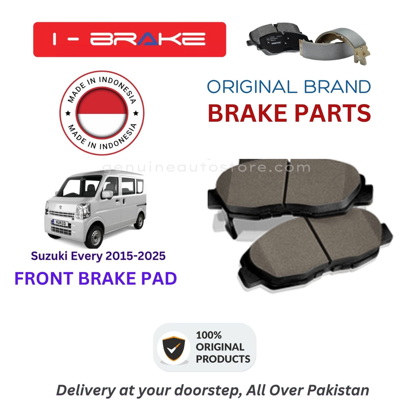 Suzuki Every 2015-2025 Front Brake Pads iBrake Indonesia Genuine