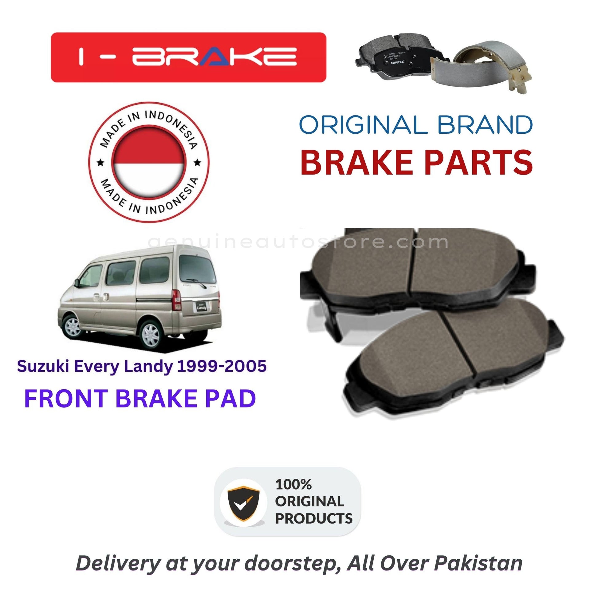 Suzuki Every Landy 1999-2005 Front Brake Pads iBrake Indonesia Genuine