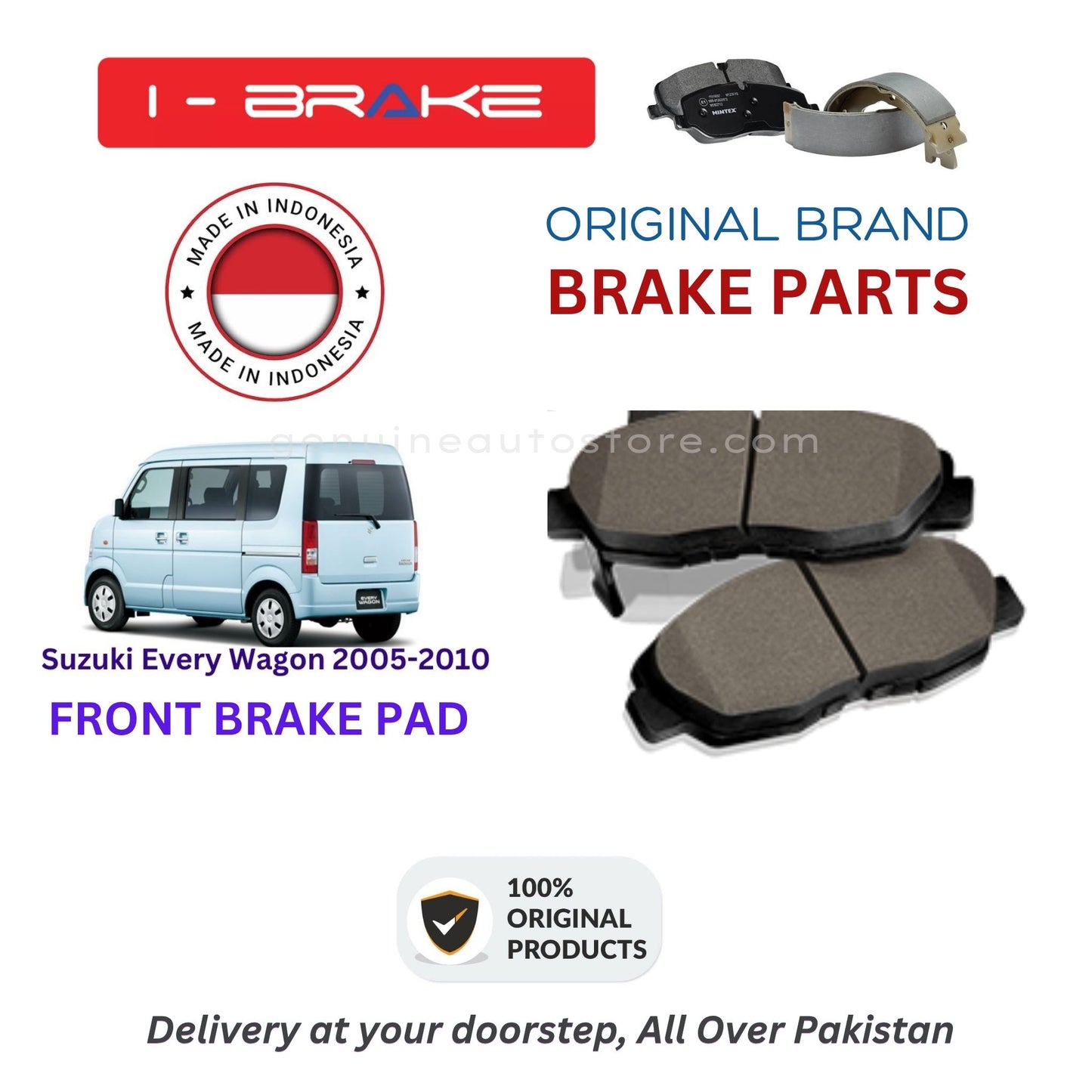 Suzuki Every Wagon 2005-2010 Front Brake Pads iBrake Indonesia Genuine